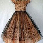 vintage 1950s prom dress