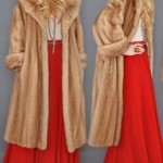 vintage 1950s honey mink coat