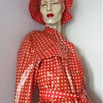 vintage 1960s raincoat and matching hat