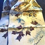 collection of six vintage oscar de la renta scarves