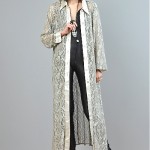 vintage 1980s metallic silver lace jacket