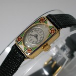 vintage tiffany art deco enamel watch
