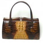 vintage crocodile handbag