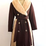 vintage 1970s fur trim coat