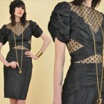 vintage restructured illusion dress