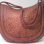 vintage 1980s ostrich handbag