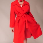 vintage 1970s red trench coat