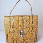 vintage 1960s snakeskin handbag