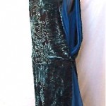 vintage 1920s silk velvet dress
