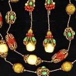 vintage vendome necklace and earrings