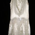 vintage 1920s satin short wedding dress