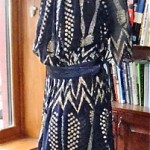 vintage zandra rhodes silk chiffon dress