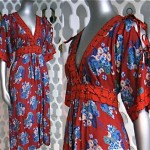 vintage 1970s floral hippie dress