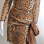 vintage bill blass leopard dress