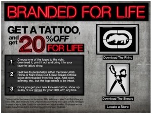 ecko tattoo offer