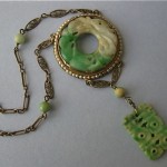 vintage 1930s/1940s jade necklace