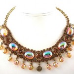 vintage juliana dangle choker necklace