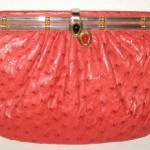 vintage judith leiber ostrich handbag