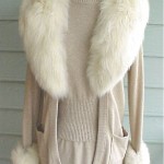 vintage chester weinberg cashmere and fox set
