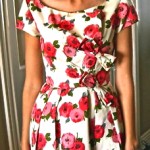 vintage 1960s floral dress
