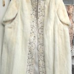 vintage christian dior jeweled fur coat