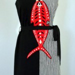 vintage 195s0 beaded fish dress