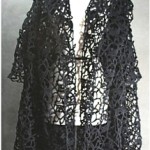 vintage 1980s romeo gigli lace cloak
