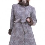 vintage golet coat with mink trim