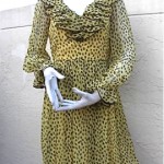 vintage 1970s gucci polka dot dress