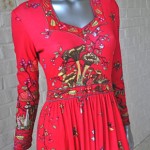vintage 1970s paganne dress