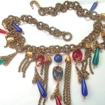 vintage ysl tassel necklace