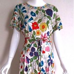 vintage 1970s bessi floral dress