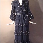 vintage NOS donald brooks chiffon maxi dress