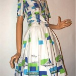 vintage seattle print dress