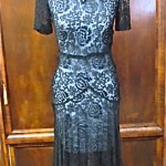 vintage 1930s art deco lace dress