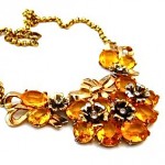 vintage 1940s coro rhinestone necklace