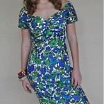 vintage 1960s floral dress