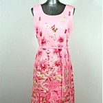 vintage 1960s floral sheath dress