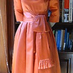 vintage christian dior silk dress