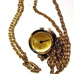 vintage gucci ball globe watch necklace