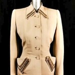 vintage 1940s beaded wool blazer