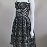 vintage 1950s lace cocktail dress