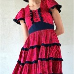 vintage 1960s ruffle dress