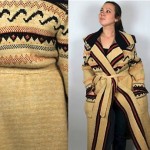 vintage 1970s southwestern sweater coat