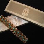 vintage dior 1960s turquoise bracelet