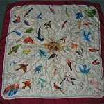 vintage gucci birds scarf