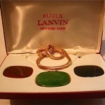 vintage lanvin bijoux pendant necklace set