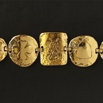 vintage ysl coin medallion bracelet
