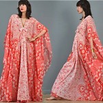 vintage 1970s lucie ann gauze caftan dress