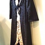 vintage annacat taffeta maxi coat and pants set